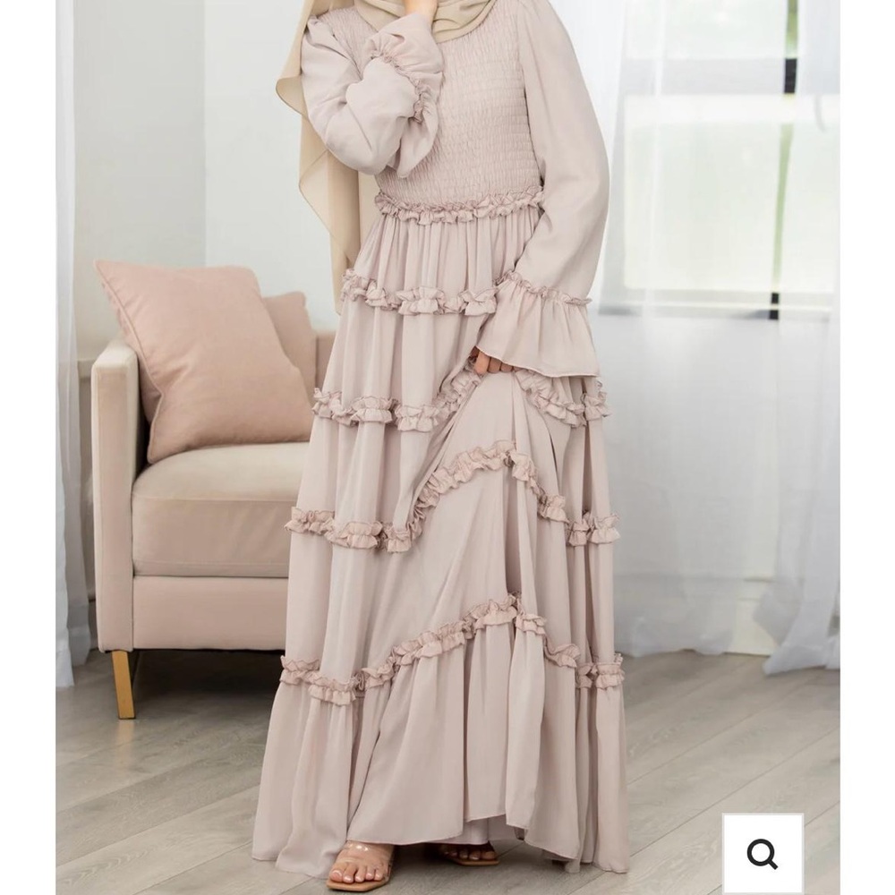 Elegant blush pink Maxi Dress